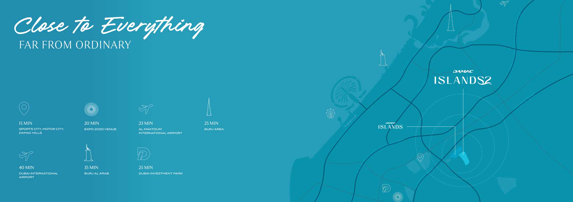 DAMAC Islands 2 Location Map